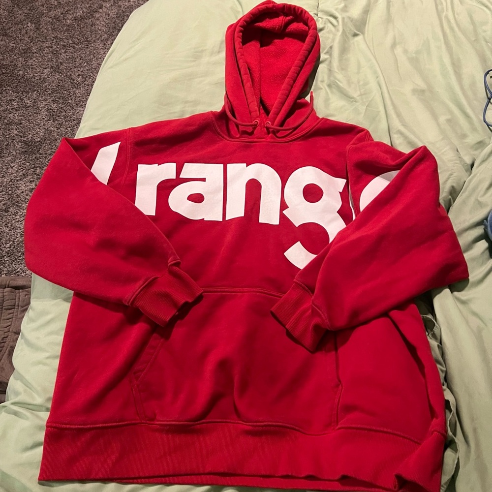 NWOT Wrangler Logo Red Hoodie - Picture 3 of 4